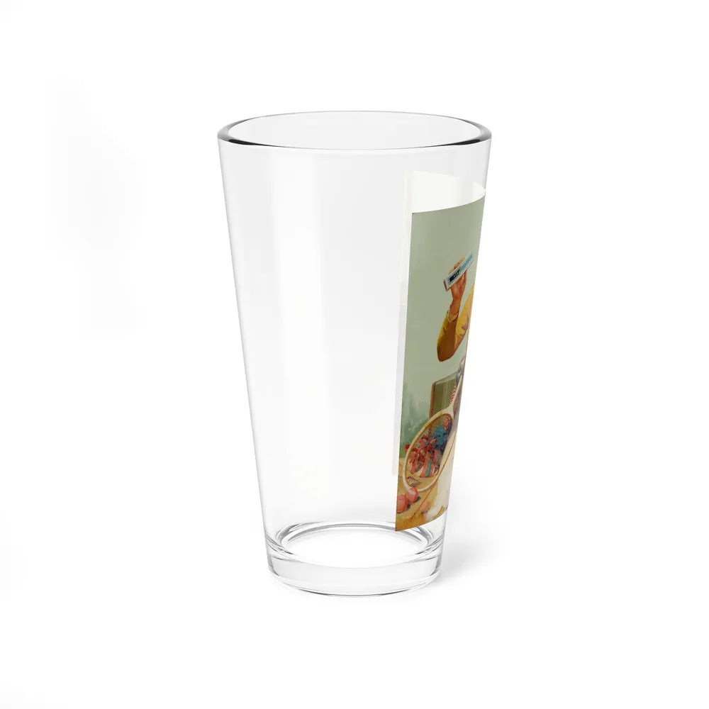 Attributed. Alka Seltzer ad illustration (Magazine Illustration) Pint Glass 16oz-Go Mug Yourself