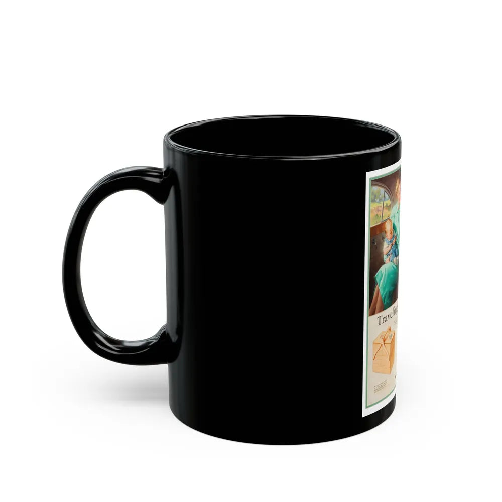 Attributed. Traveling's a Breeze...., Kiddie Kit advertisement - Black Coffee Mug-Go Mug Yourself