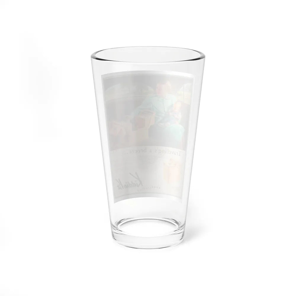 Attributed. Traveling's a Breeze...., Kiddie Kit advertisement (Magazine Illustration) Pint Glass 16oz-Go Mug Yourself