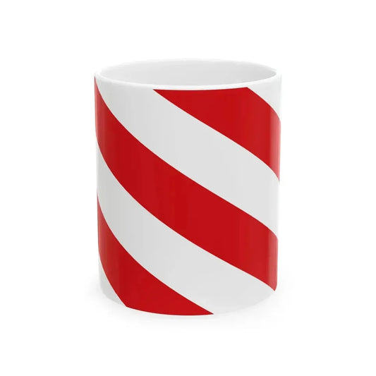Aubange vlag officieel (Belgium) White Coffee Mug 11oz - Go Mug Yourself