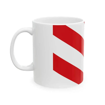 Aubange vlag officieel (Belgium) White Coffee Mug - Go Mug Yourself