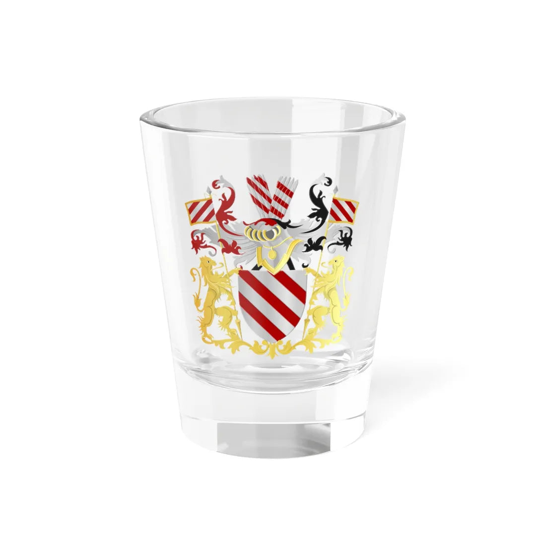 Aubange wapen (Belgium) (Coat of Arms) Shot Glass 1.5oz 1.5oz - Go Mug Yourself