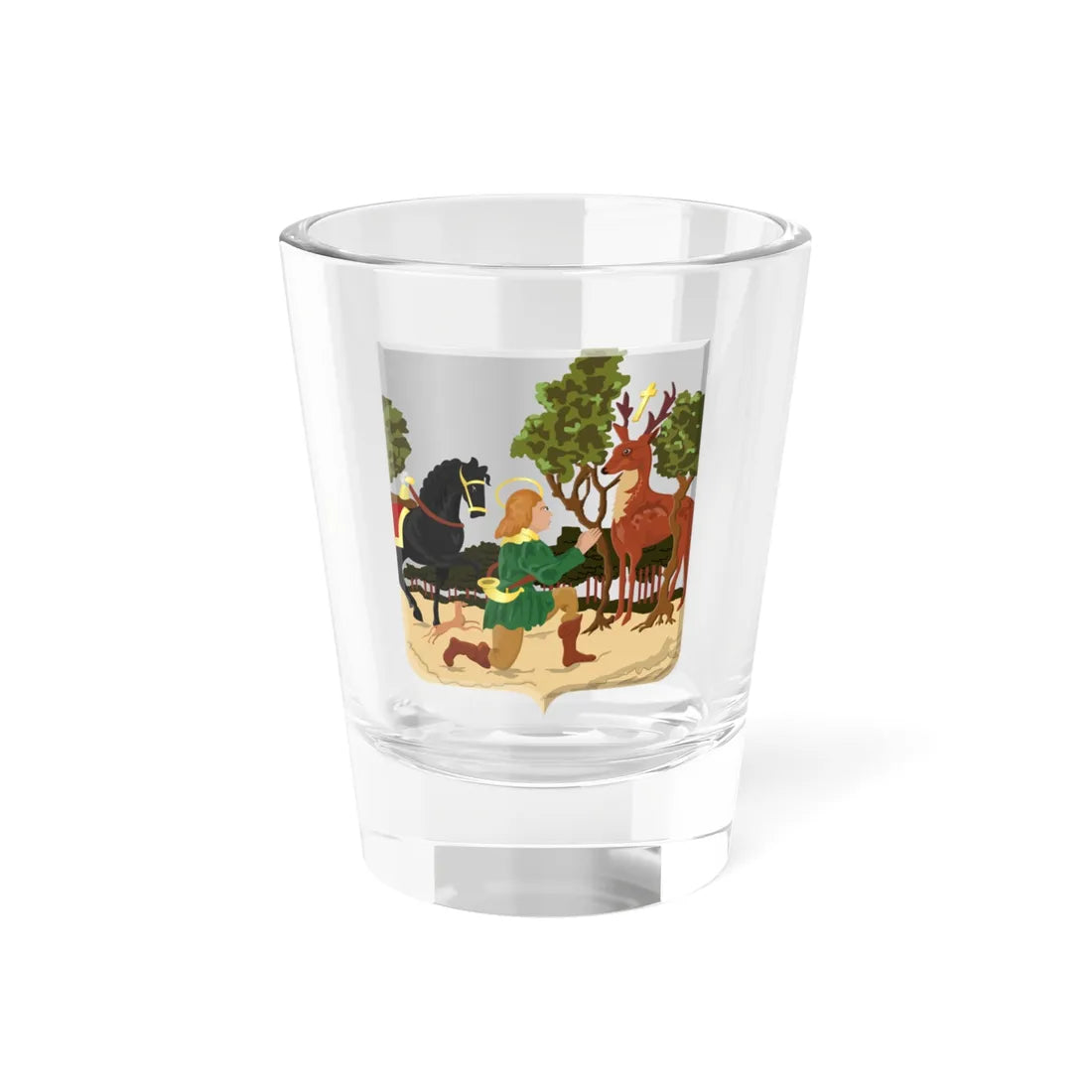 Aubel wapen (Belgium) (Coat of Arms) Shot Glass 1.5oz 1.5oz - Go Mug Yourself