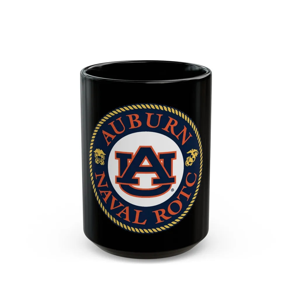 Auburn University NROTC (U.S. Navy) Black Coffee Mug-15oz-Go Mug Yourself