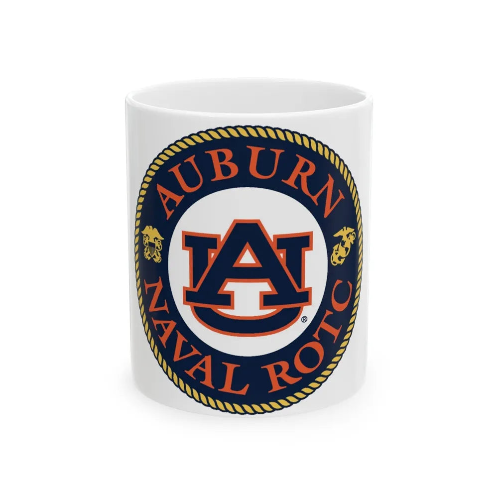 Auburn University NROTC (U.S. Navy) White Coffee Mug-11oz-Go Mug Yourself