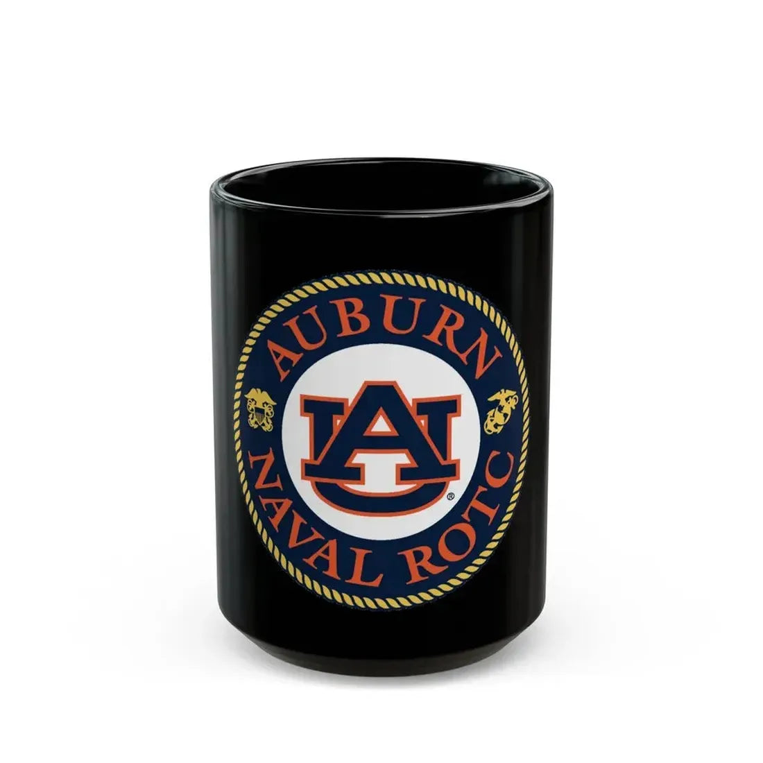 Auburn University NROTC (U.S. Navy) Black Coffee Mug 15oz - Go Mug Yourself
