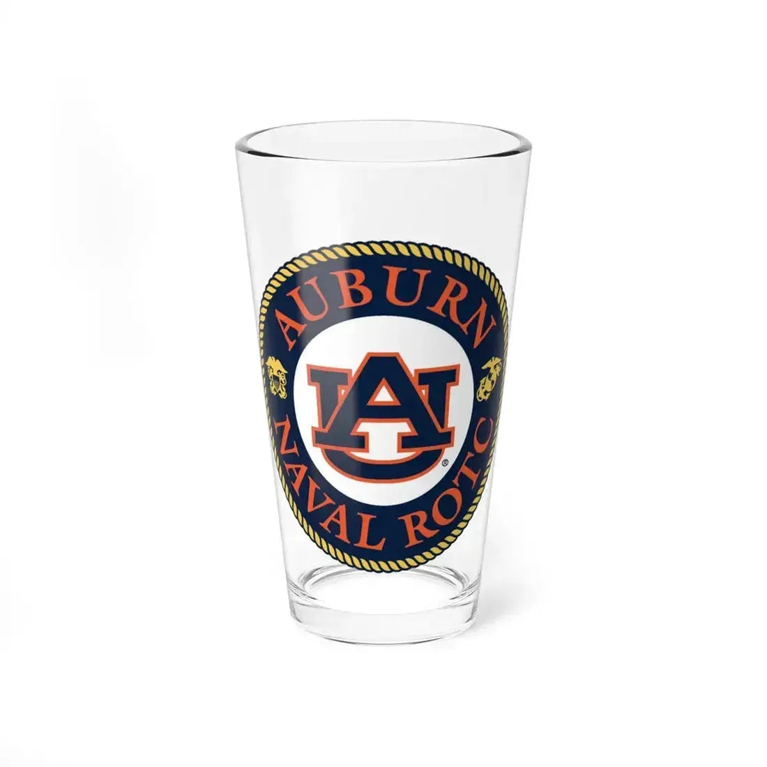 Auburn University NROTC (U.S. Navy) Pint Glass 16oz 16oz - Go Mug Yourself