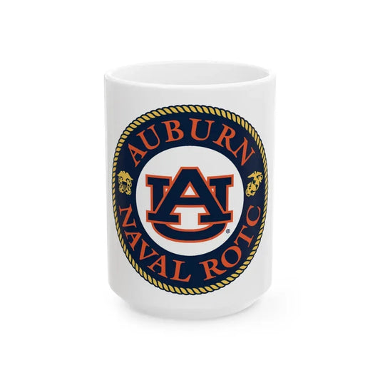 Auburn University NROTC (U.S. Navy) White Coffee Mug 15oz - Go Mug Yourself