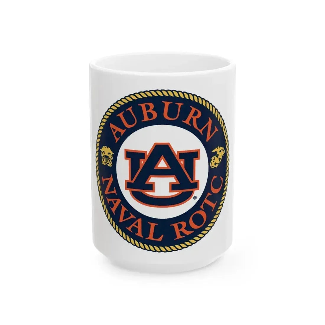 Auburn University NROTC (U.S. Navy) White Coffee Mug 15oz - Go Mug Yourself