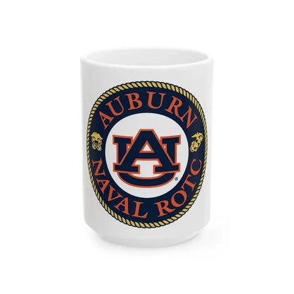 Auburn University NROTC (U.S. Navy) White Coffee Mug 15oz - Go Mug Yourself