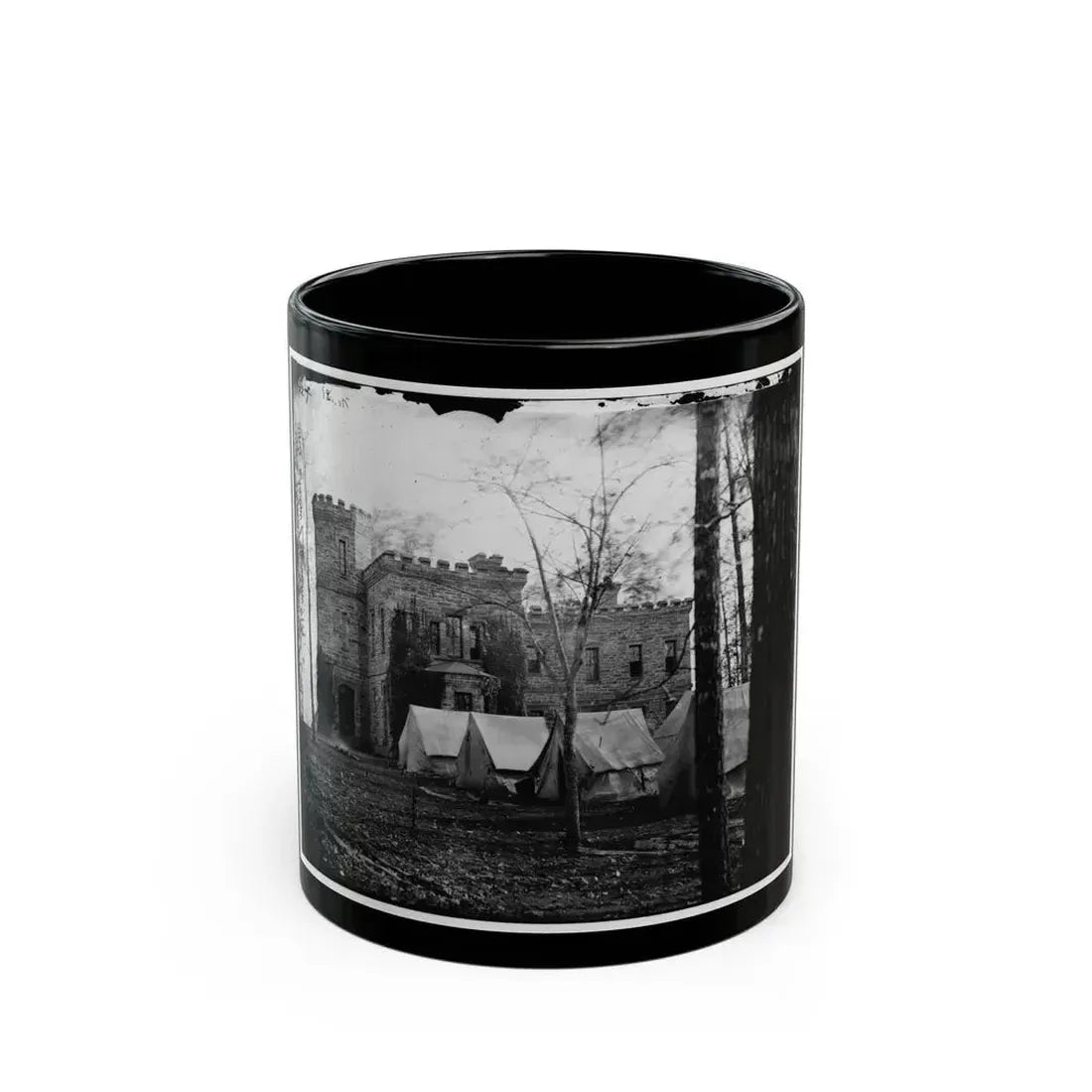 Auburn, Virginia.  Castle Murray  (Five Miles Southeast Of Warrenton), Headquarters Of Gen. Alfred Pleasonton (U.S. Civil War) Black Coffee Mug 11oz - Go Mug Yourself