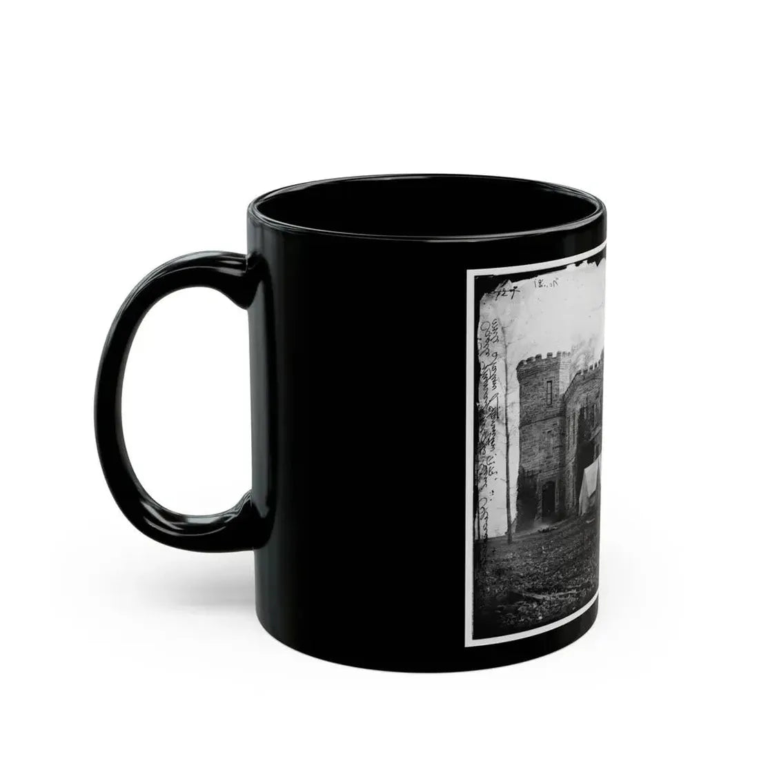 Auburn, Virginia.  Castle Murray  (Five Miles Southeast Of Warrenton), Headquarters Of Gen. Alfred Pleasonton (U.S. Civil War) Black Coffee Mug - Go Mug Yourself