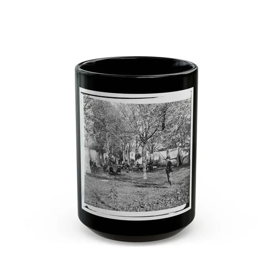 Auburn, Virginia. Evening Music At General Alfred Pleasonton's Headquarters (U.S. Civil War) Black Coffee Mug 15oz - Go Mug Yourself