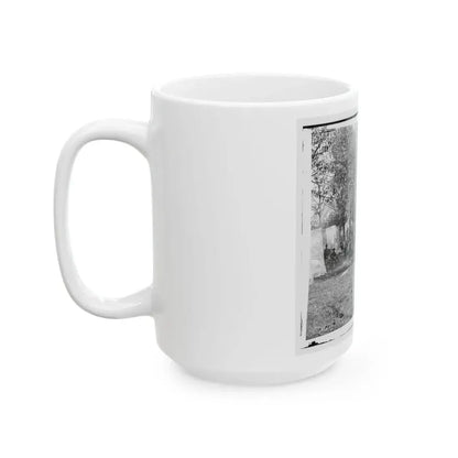 Auburn, Virginia. Evening Music At General Alfred Pleasonton's Headquarters (U.S. Civil War) White Coffee Mug - Go Mug Yourself
