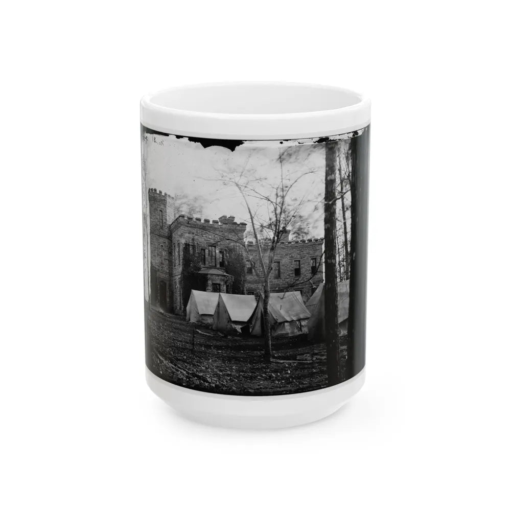 Auburn, Virginia. Castle Murray (Five Miles Southeast Of Warrenton), Headquarters Of Gen. Alfred Pleasonton (U.S. Civil War) White Coffee Mug-15oz-Go Mug Yourself