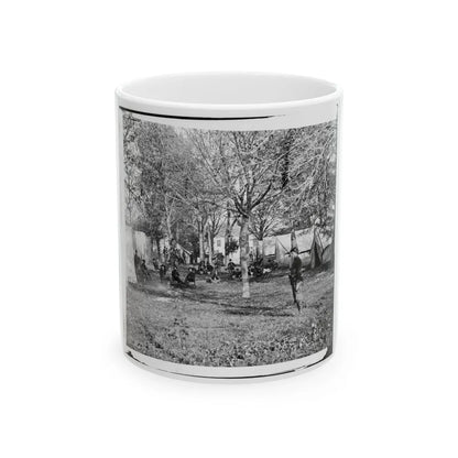 Auburn, Virginia. Evening Music At General Alfred Pleasonton's Headquarters (U.S. Civil War) White Coffee Mug-11oz-Go Mug Yourself