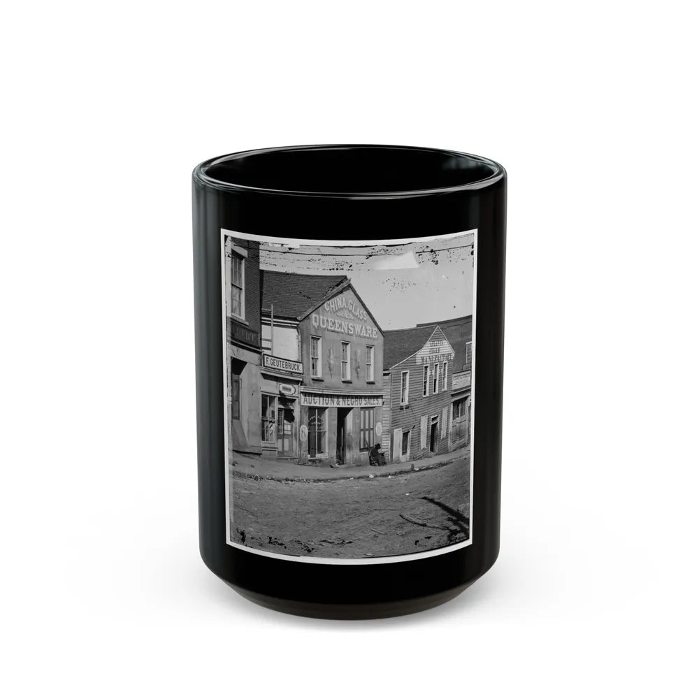 Auction & Negro Sales, Whitehall Street (U.S. Civil War) Black Coffee Mug-15oz-Go Mug Yourself