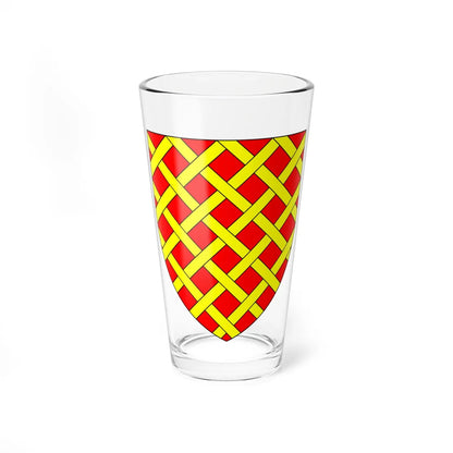 AudleyArms GulesFrettyOr (England) (Coat of Arms) Pint Glass 16oz 16oz - Go Mug Yourself