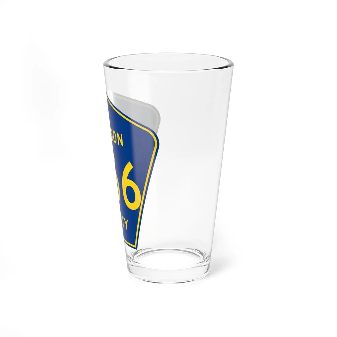 Audubon County Route M66 IA (Iowa) (Road Sign) Pint Glass 16oz - Go Mug Yourself