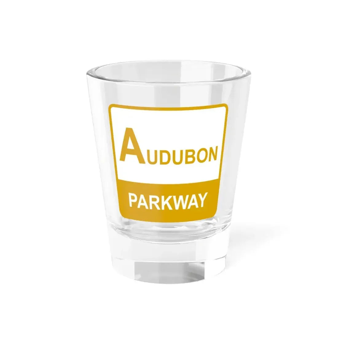 Audubon Parkway Shield (Kentucky) (Road Sign) Shot Glass 1.5oz 1.5oz - Go Mug Yourself