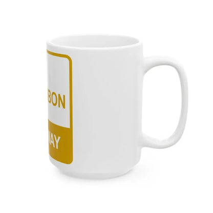 Audubon Parkway Shield (Kentucky) (Road Sign) White Coffee Mug - Go Mug Yourself