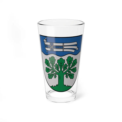 Augšdaugavas novada ģerbonis (Latvia) (Coat of Arms) Pint Glass 16oz 16oz - Go Mug Yourself