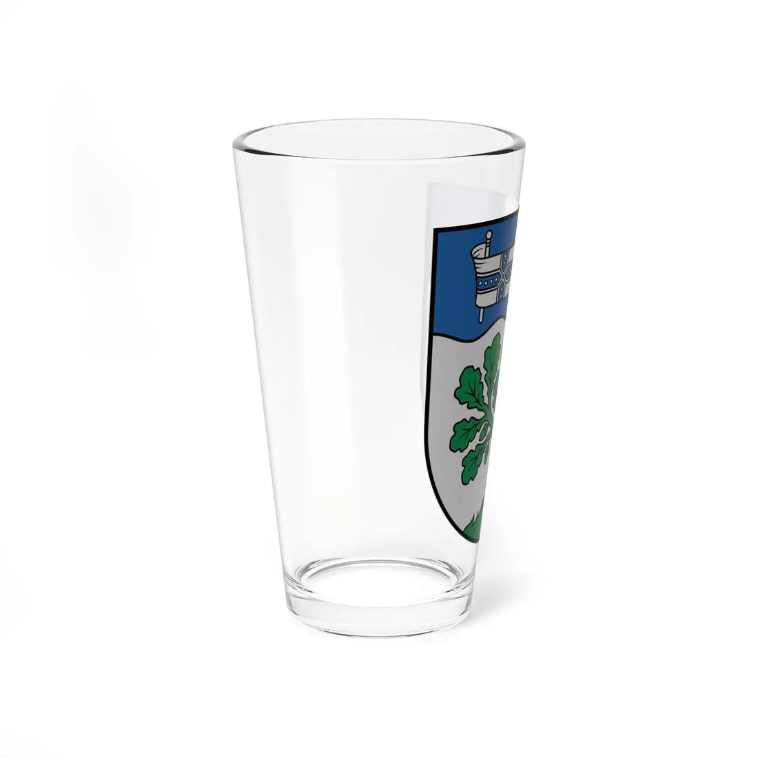 Augšdaugavas novada ģerbonis (Latvia) (Coat of Arms) Pint Glass 16oz - Go Mug Yourself