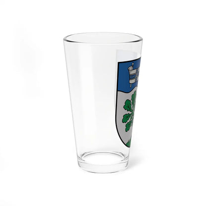 Augšdaugavas novada ģerbonis (Latvia) (Coat of Arms) Pint Glass 16oz - Go Mug Yourself