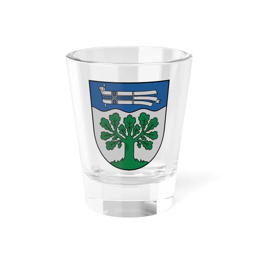Augšdaugavas novada ģerbonis (Latvia) (Coat of Arms) Shot Glass 1.5oz 1.5oz - Go Mug Yourself