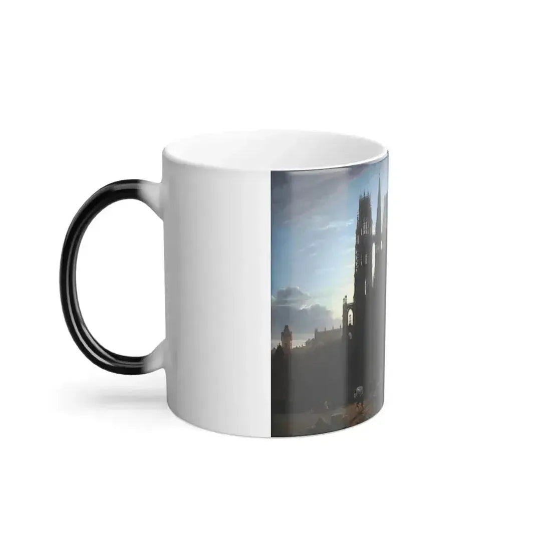 August Ahlborn (1796-1857) after lost original by Karl Friedrich Schinkel (1781-1841) Gotischer Dom am W-0 - Color Changing Mug 11oz - Go Mug Yourself