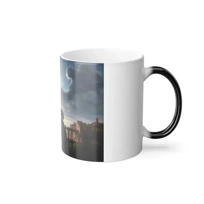 August Ahlborn (1796-1857) after lost original by Karl Friedrich Schinkel (1781-1841) Gotischer Dom am W-0 - Color Changing Mug 11oz - Go Mug Yourself