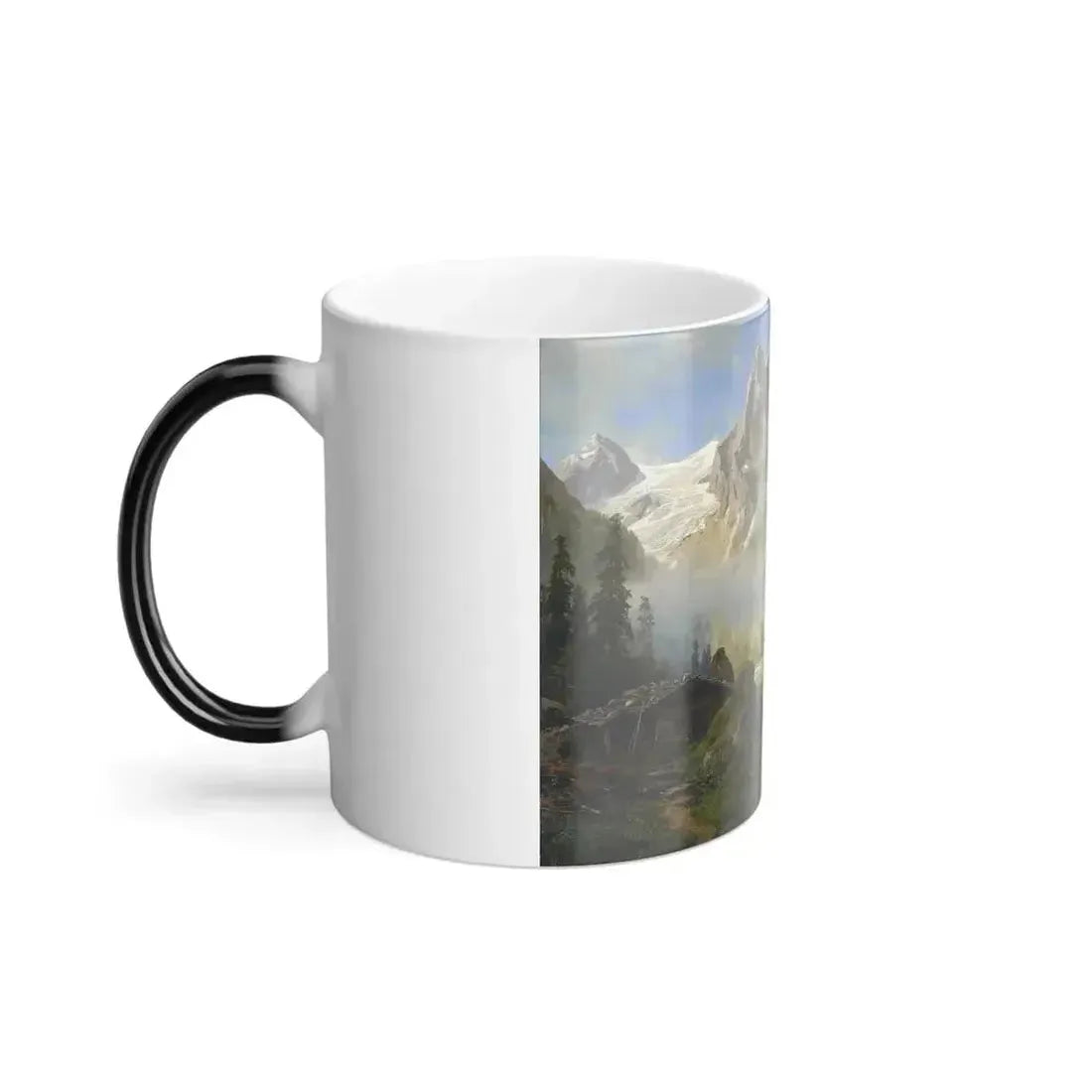 August Wilhelm Leu (1819-1897) Matterhorn - oil on canvas - Color Changing Mug 11oz - Go Mug Yourself
