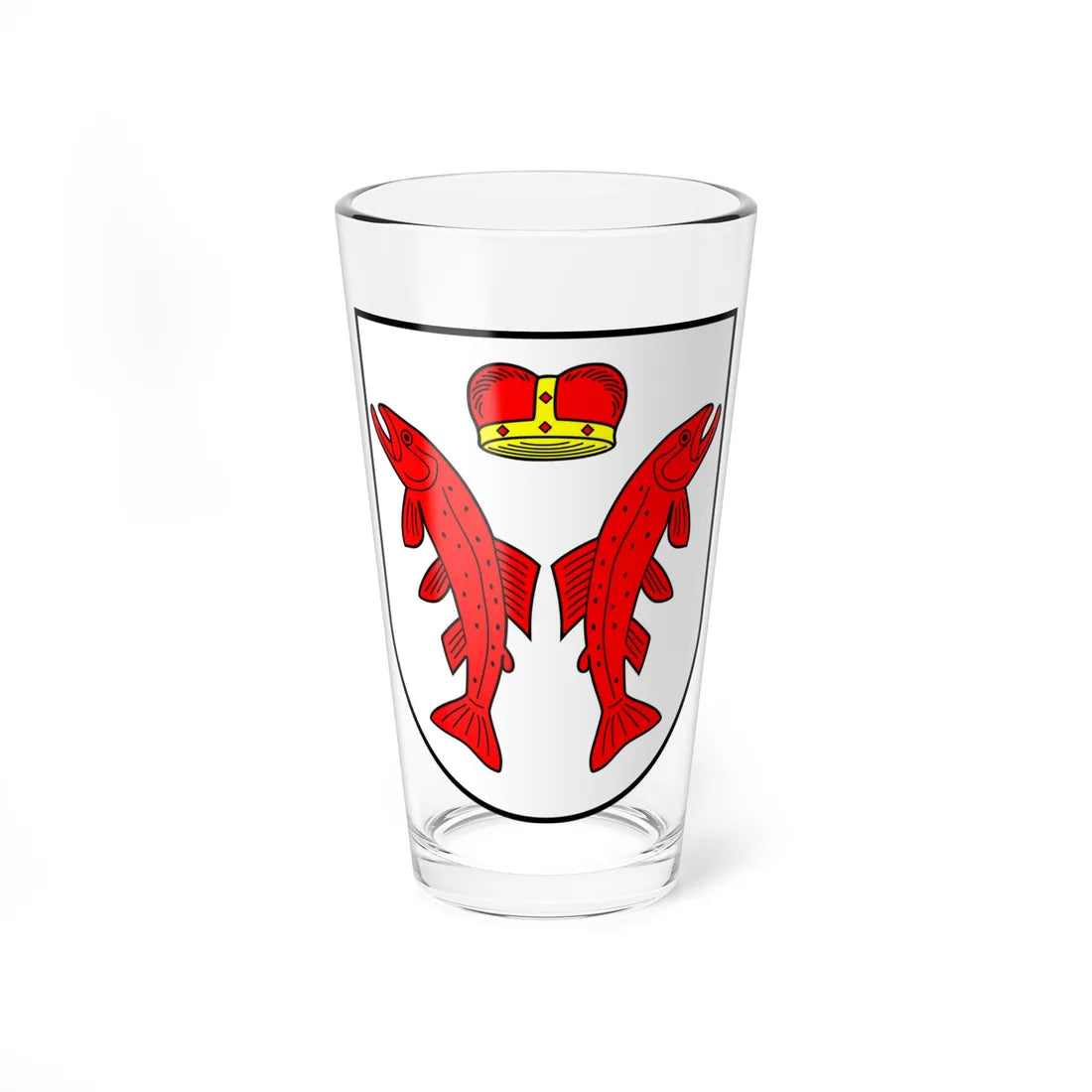 Aukstadvarioherbas (Lithuania) (Coat of Arms) Pint Glass 16oz - Go Mug Yourself