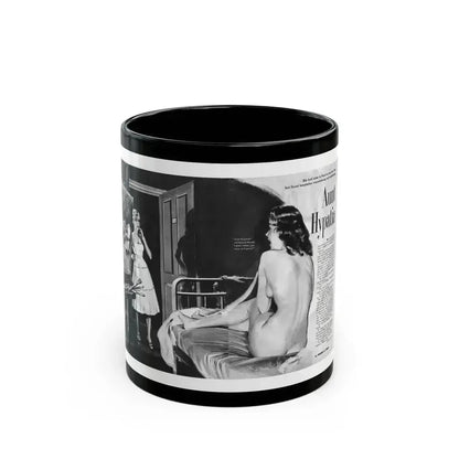 Aunt Hypatia, Adam magazine, May 1959 - Black Coffee Mug 11oz - Go Mug Yourself