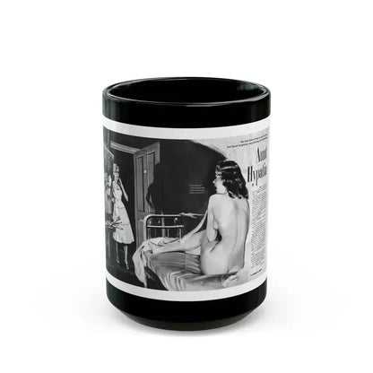 Aunt Hypatia, Adam magazine, May 1959 - Black Coffee Mug 15oz - Go Mug Yourself