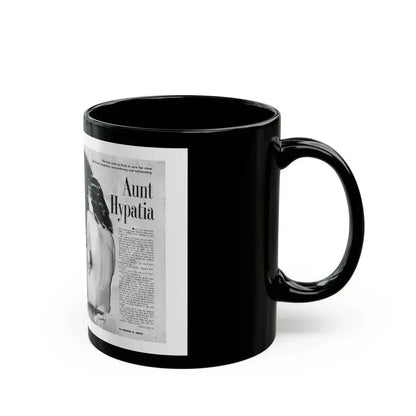 Aunt Hypatia, Adam magazine, May 1959 - Black Coffee Mug - Go Mug Yourself