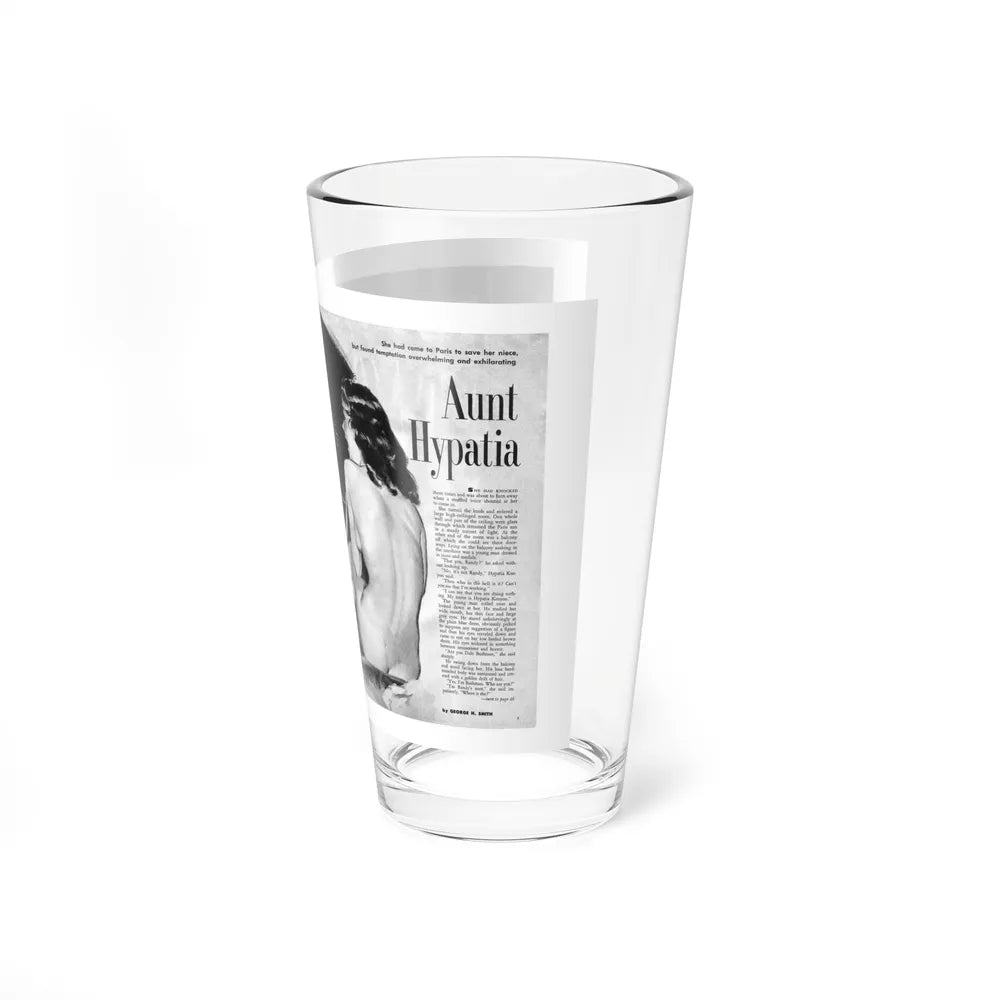 Aunt Hypatia, Adam magazine, May 1959 (Magazine Illustration) Pint Glass 16oz-Go Mug Yourself