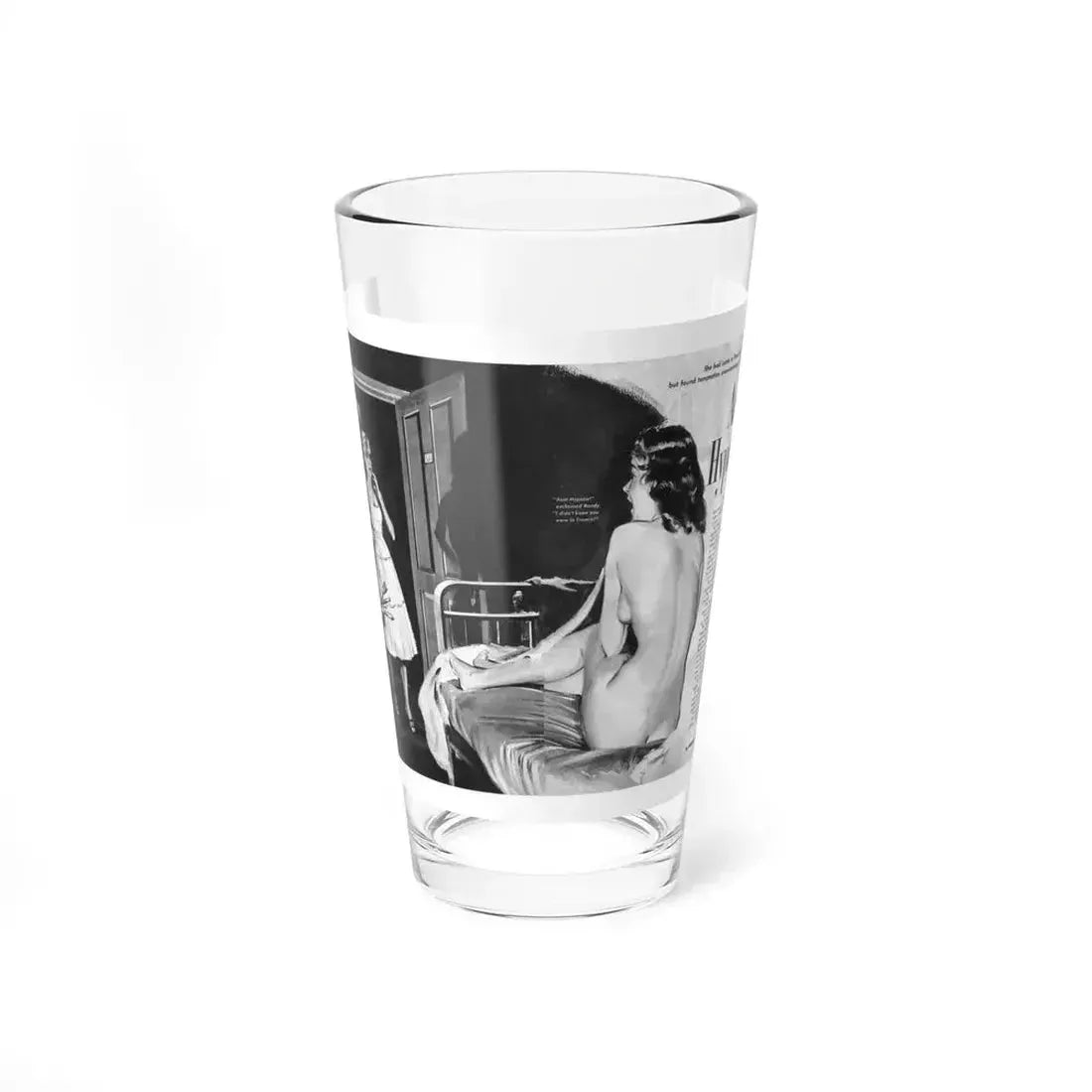 Aunt Hypatia, Adam magazine, May 1959 (Magazine Illustration) Pint Glass 16oz - Go Mug Yourself