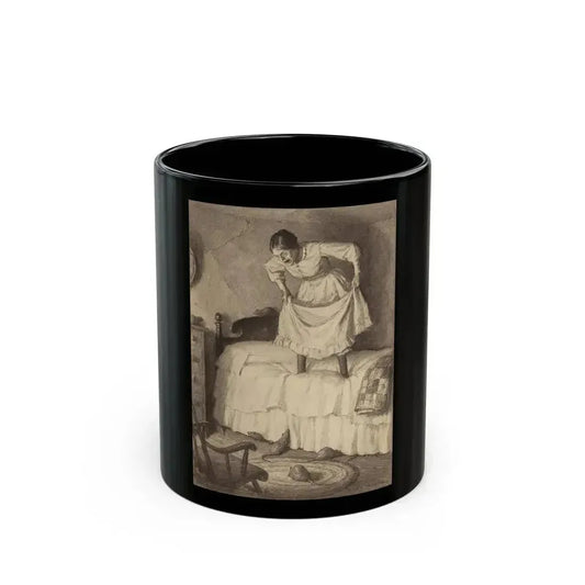 Aunt Sally and the Rats, Adventures of Huckleberry Finn interior illustration, November 20, 1923 - Black Coffee Mug 11oz - Go Mug Yourself