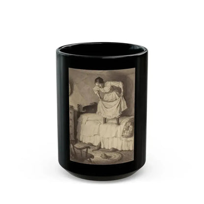 Aunt Sally and the Rats, Adventures of Huckleberry Finn interior illustration, November 20, 1923 - Black Coffee Mug 15oz - Go Mug Yourself