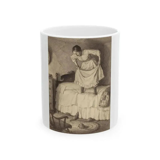 Aunt Sally and the Rats, Adventures of Huckleberry Finn interior illustration, November 20, 1923 - White Coffee Mug 11oz - Go Mug Yourself