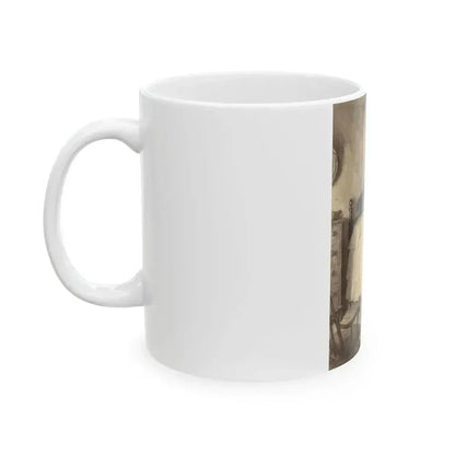 Aunt Sally and the Rats, Adventures of Huckleberry Finn interior illustration, November 20, 1923 - White Coffee Mug - Go Mug Yourself