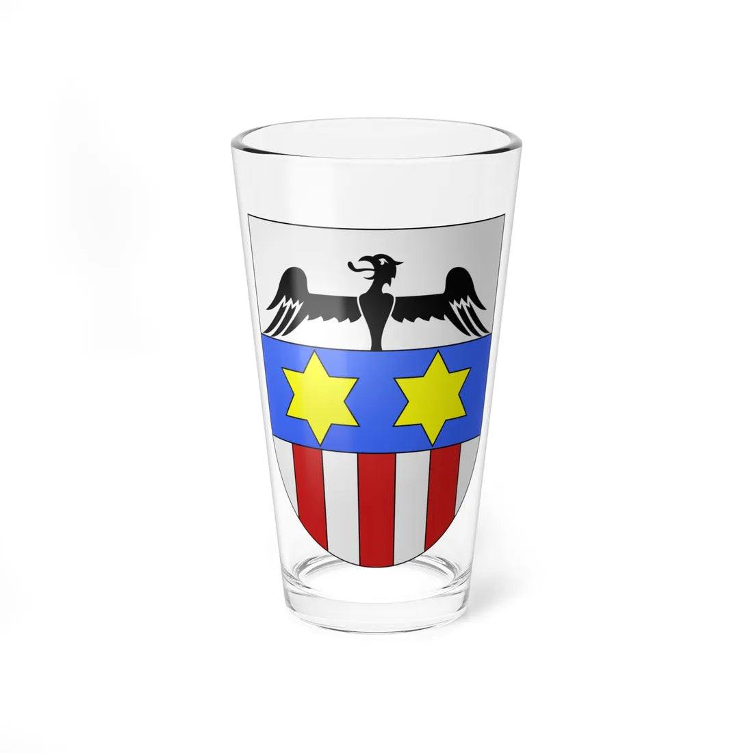 Aurigeno-coat of arms (Switzerland) (Coat of Arms) Pint Glass 16oz - Go Mug Yourself
