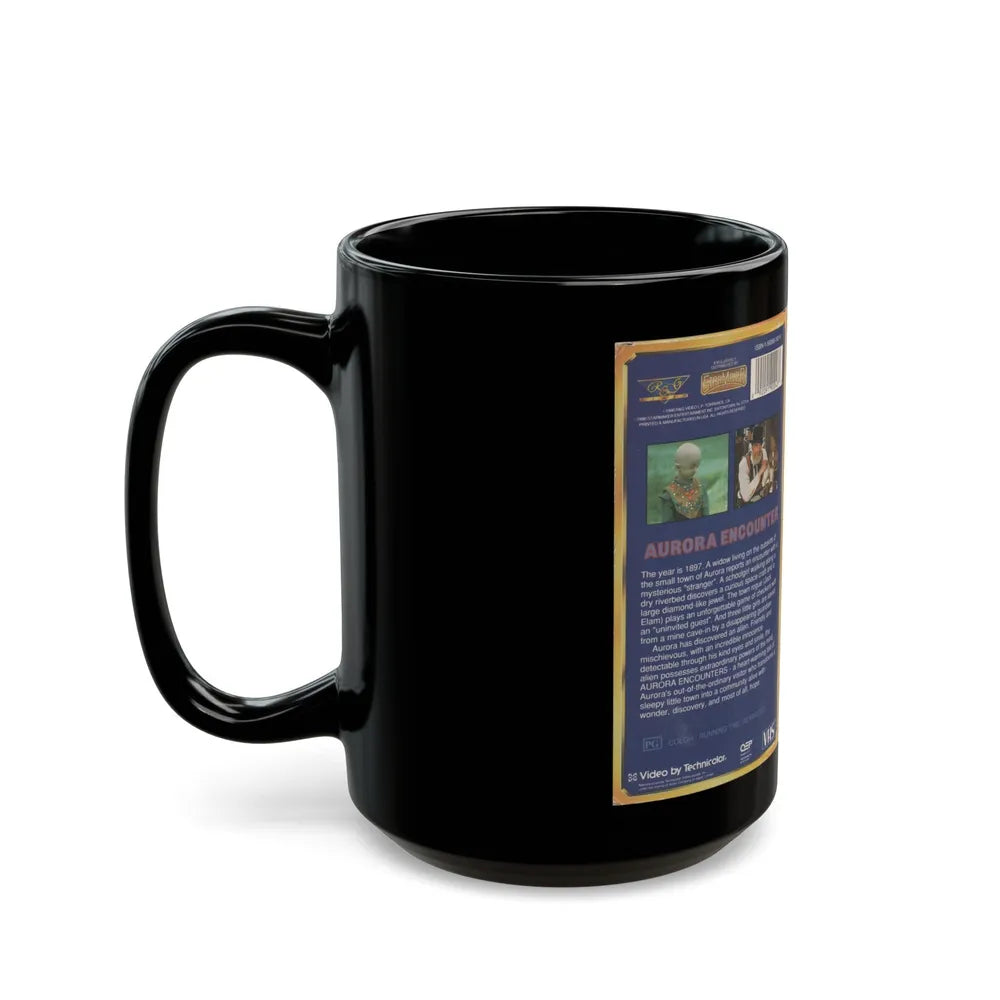 AURORA ENCOUNTER VERSION 2 (VHS COVER) - Black Coffee Mug-Go Mug Yourself