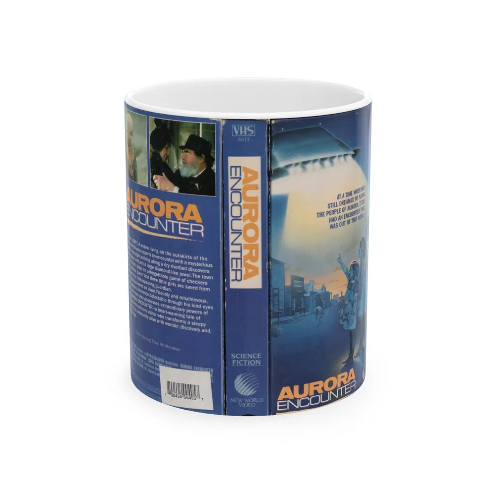 AURORA ENCOUNTER (VHS COVER) - White Coffee Mug-11oz-Go Mug Yourself