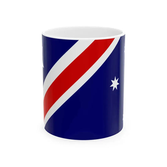 Ausflag - Design 011 (Australia) White Coffee Mug 11oz - Go Mug Yourself