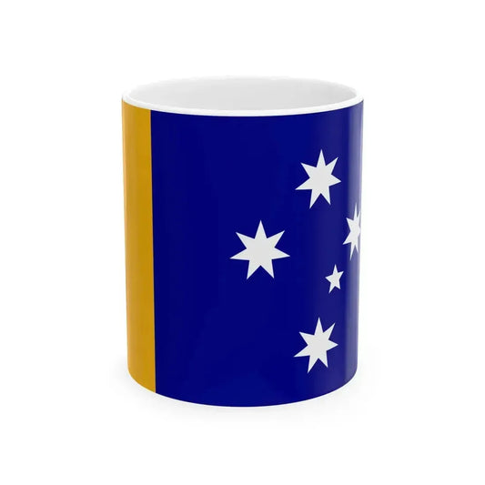 Ausflag - Proposed flag for sport events (Australia) White Coffee Mug 11oz - Go Mug Yourself