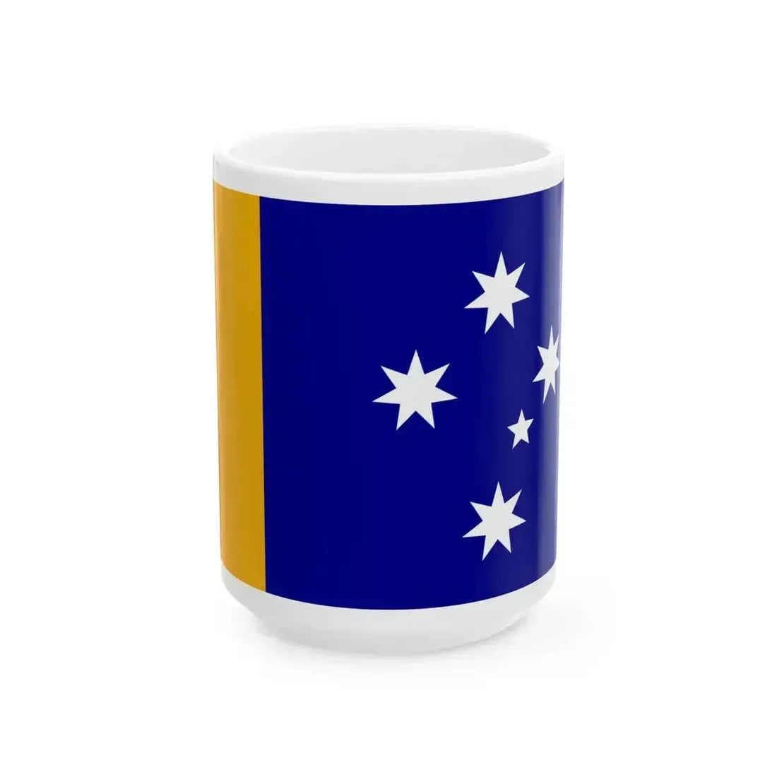 Ausflag - Proposed flag for sport events (Australia) White Coffee Mug 15oz - Go Mug Yourself