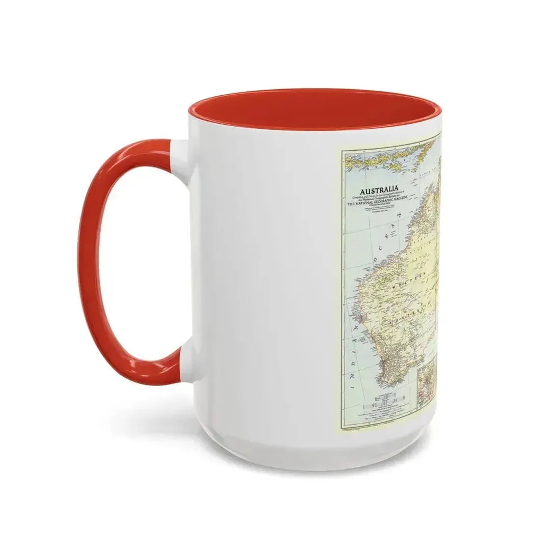 Australia (1948) (Map) Accent Coffee Mug - Go Mug Yourself