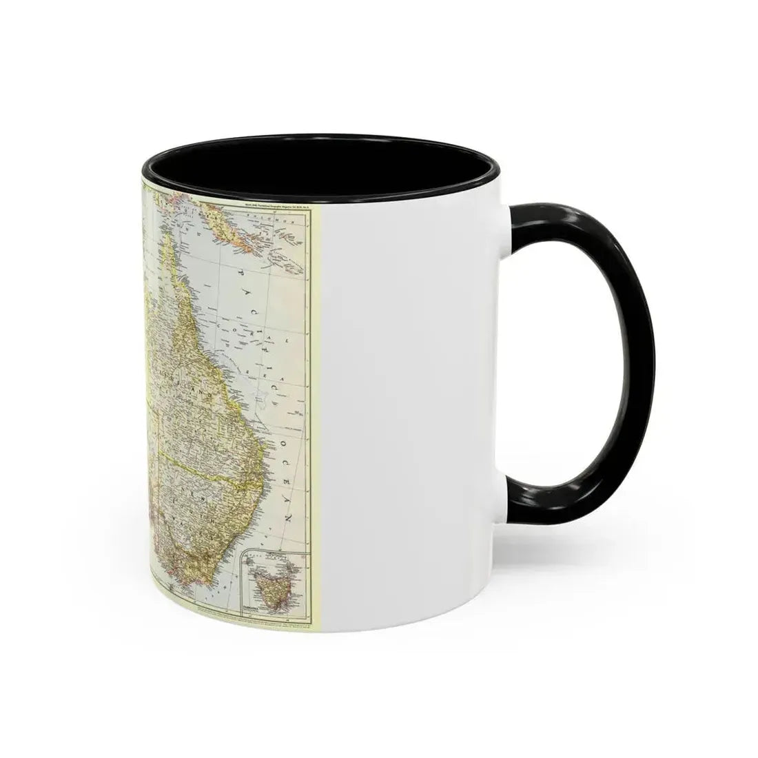 Australia (1948) (Map) Accent Coffee Mug - Go Mug Yourself